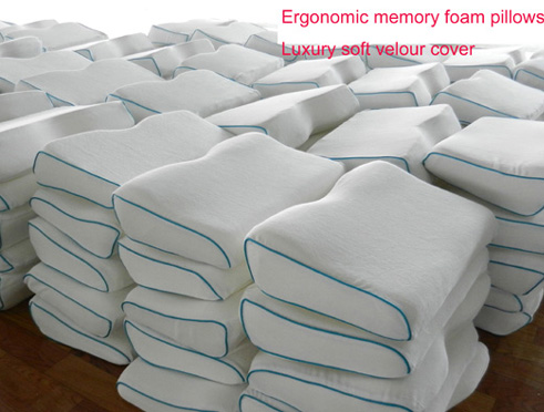 Unique shape bamboo memory foam pillow TC-BP03